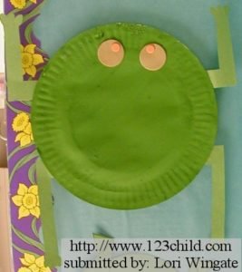 Paper Plate Frog